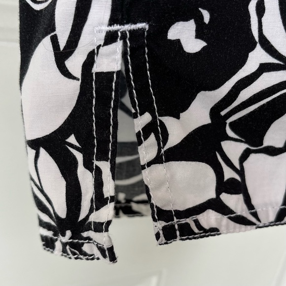 •LOFT• Tropical Floral Capri Pants with Drawstring - Size 6 - Picture 5 of 9